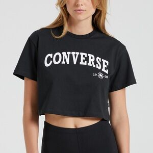 Medium - CONVERSE RETRO CHUCK CROPPED TEE